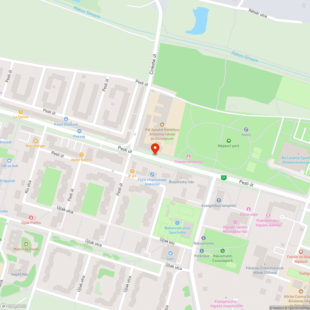 Hiányzó darab bejelentés helye