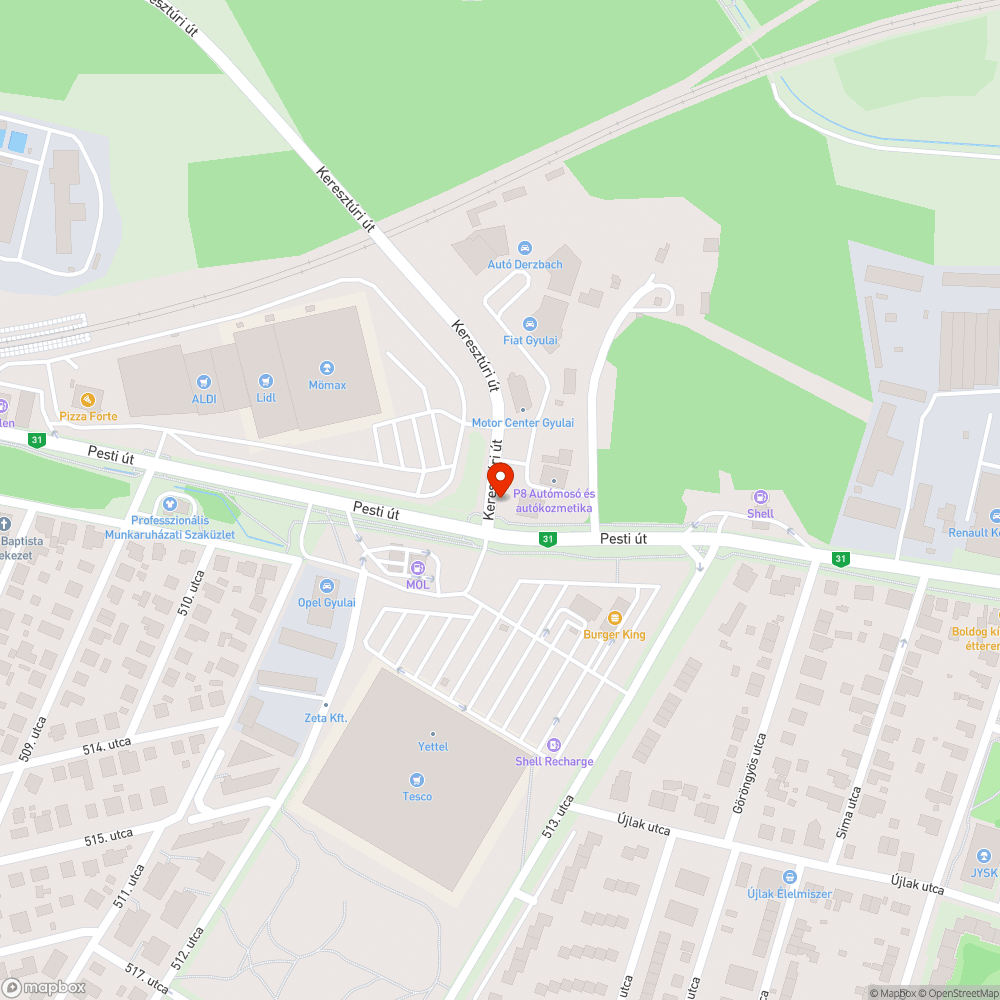 Beszakadó, billegő bejelentés helye