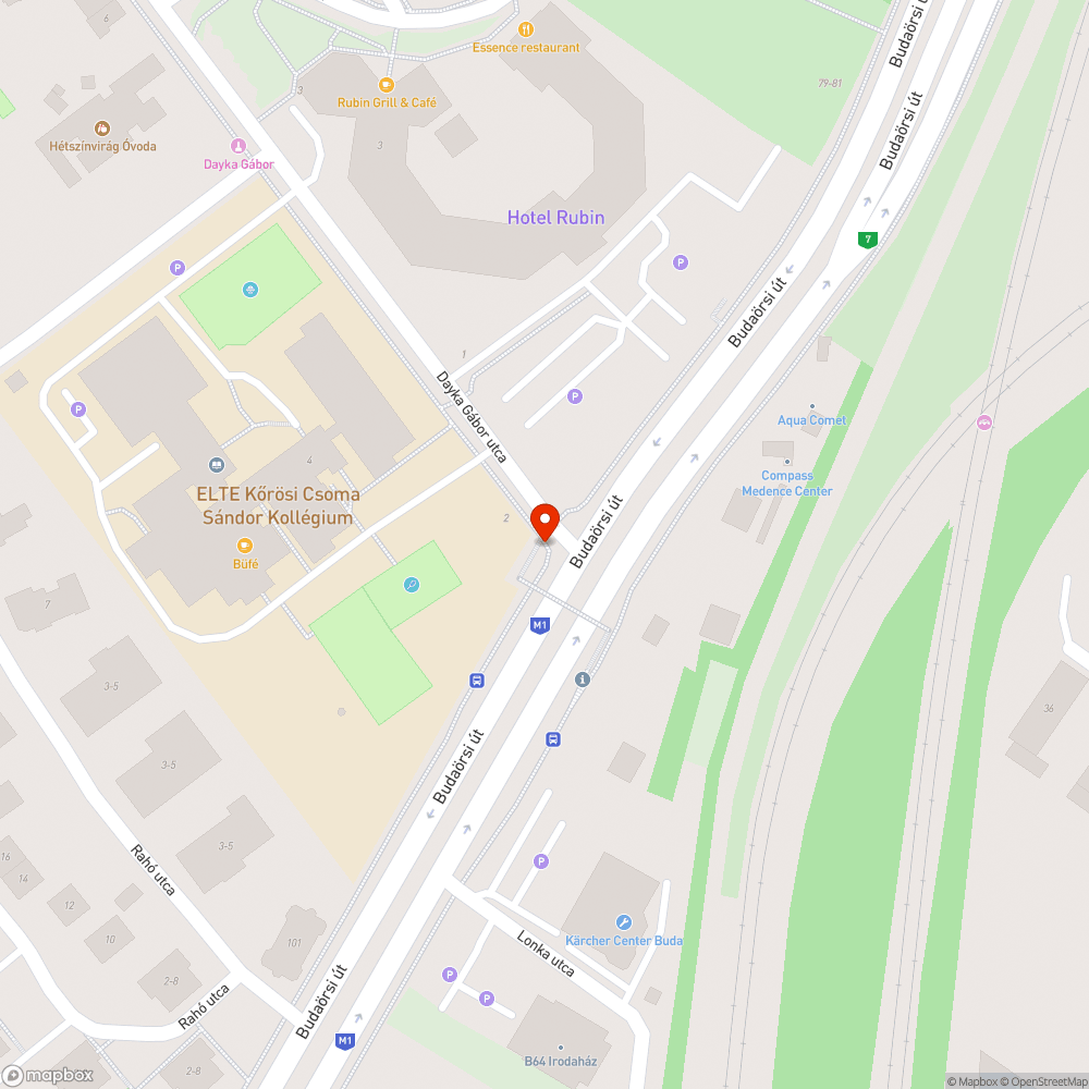 Dayka Gábor utcai gyalogos felüljáró takarítása bejelentés helye