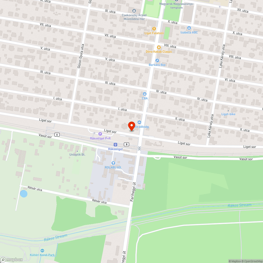 Gazos árok bejelentés helye