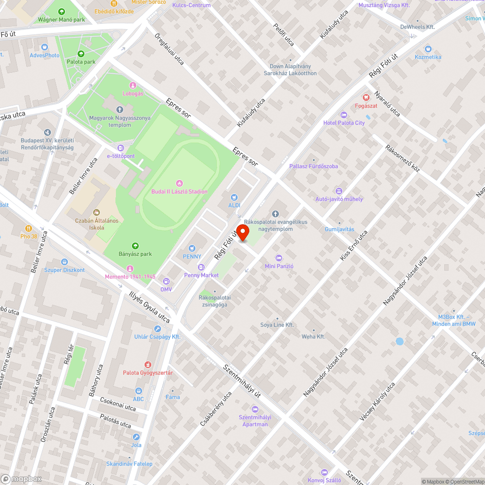 Elhagyott, lejárt műszakis Astra bejelentés helye