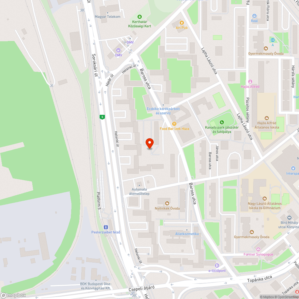 Parkba kidobott kanapé bejelentés helye