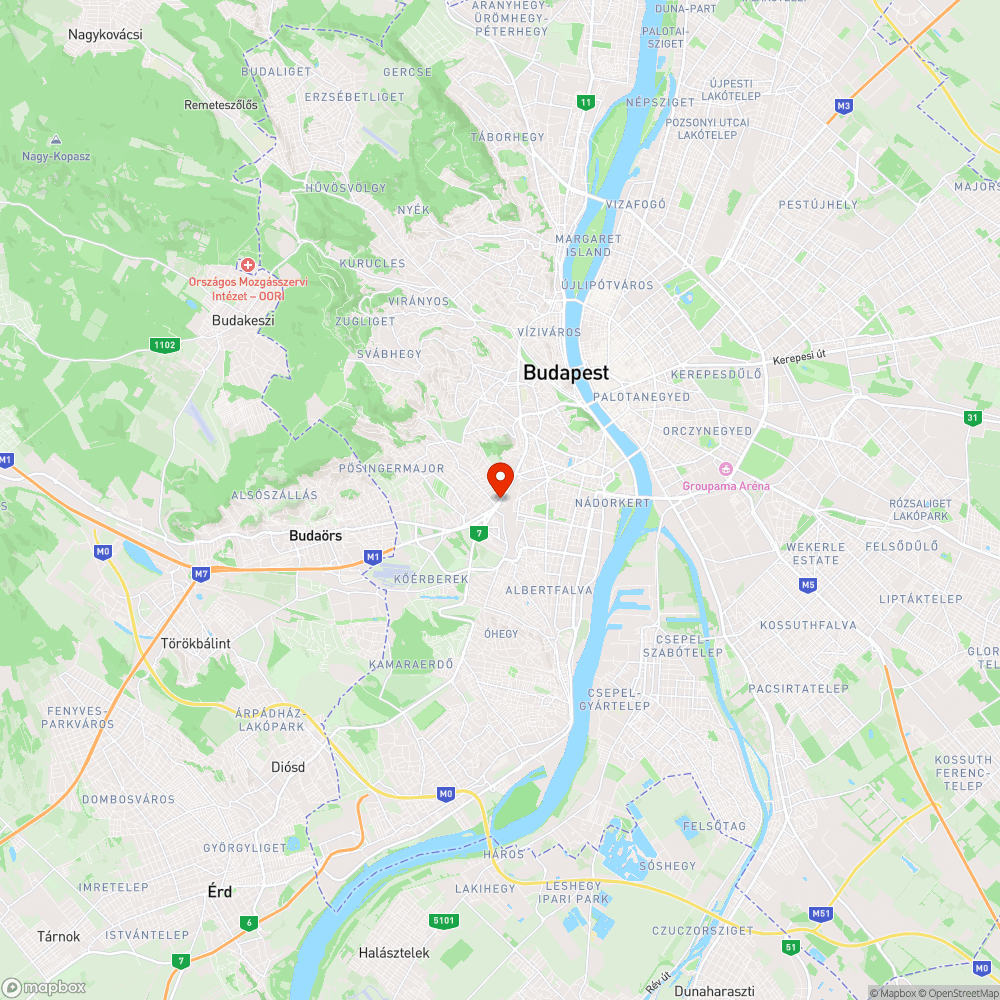 Szemét a Budaörsi úton bejelentés helye