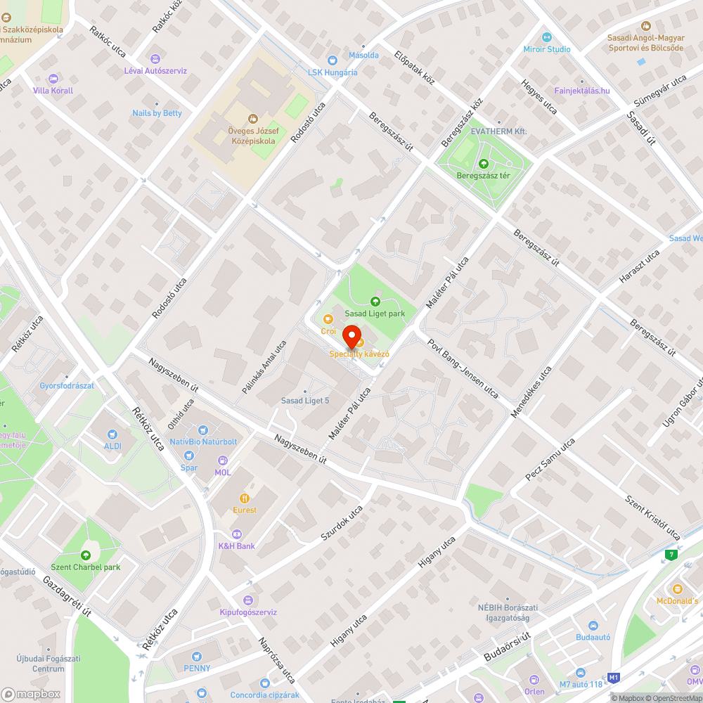 Kutyaürülék a Szedersor utcában bejelentés helye