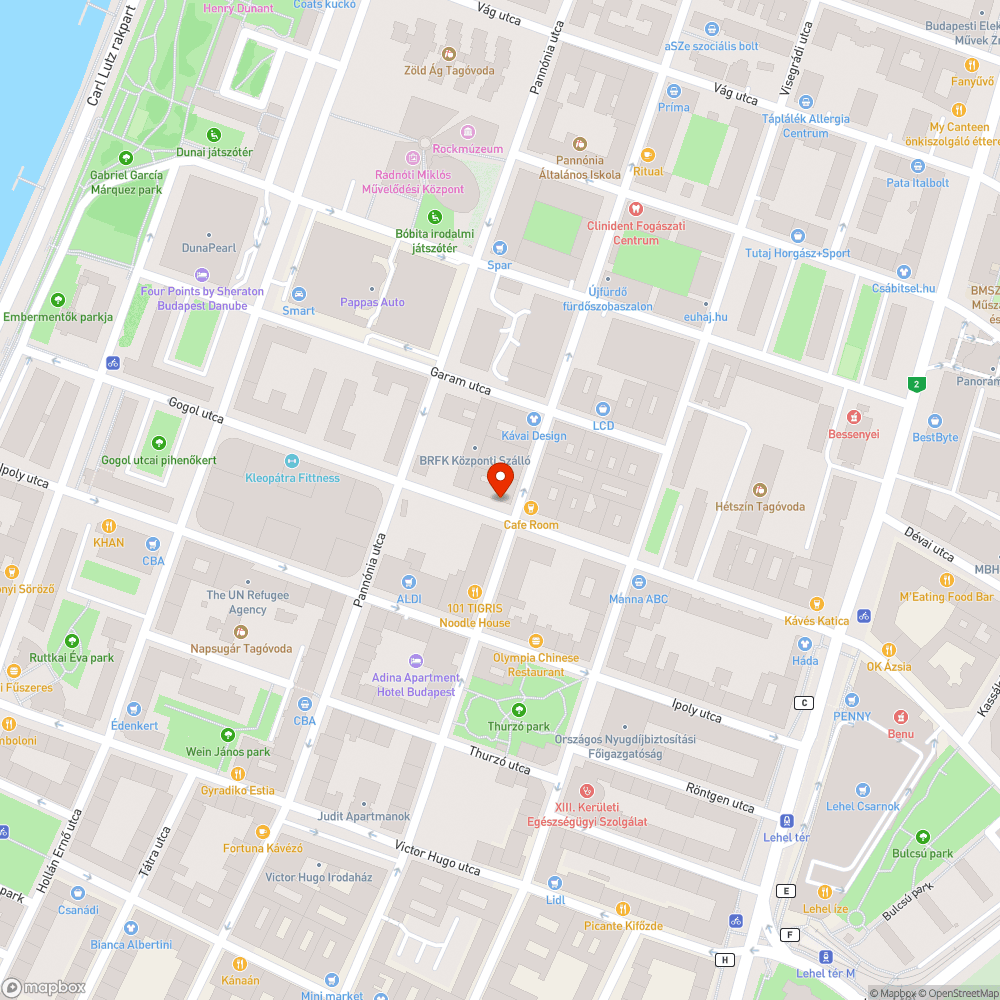 Veszélyes padkadarab bejelentés helye