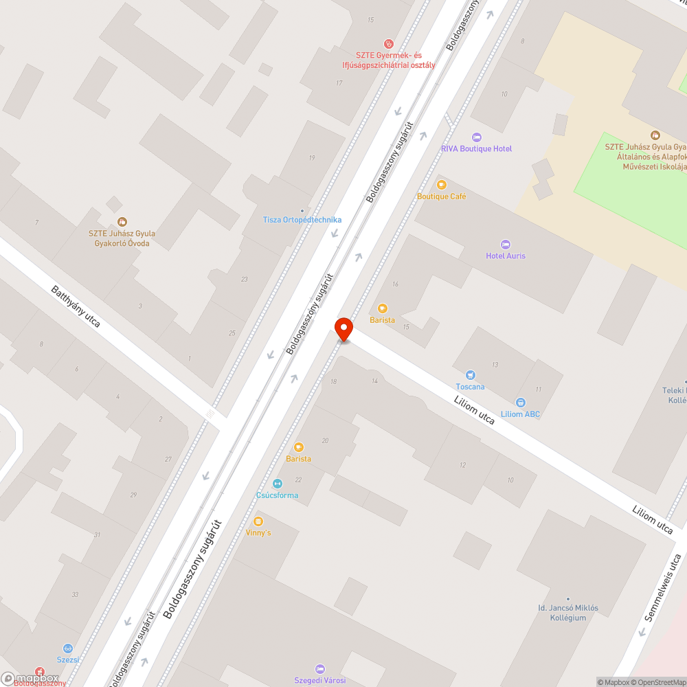 Kereszteződésben álló csónakázó tó bejelentés helye