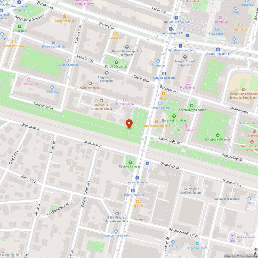 Forgalmat akadályozó szemétgyűjtő a gyalog- és kerékpárúton bejelentés helye