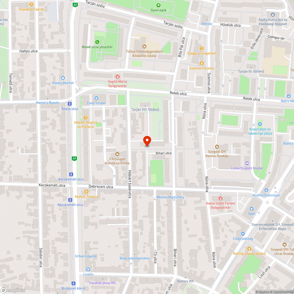 Hiányzik a szemetes - Bihari utca 26. bejelentés helye