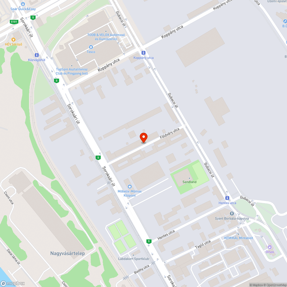 Beszakadt fedél bejelentés helye