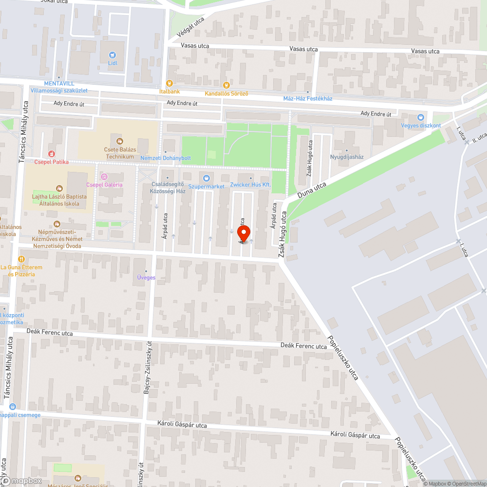 Elhagyott Transit bejelentés helye