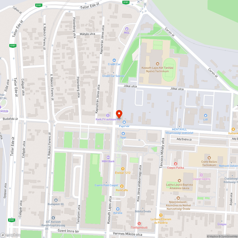 Elhagyott Volvo bejelentés helye