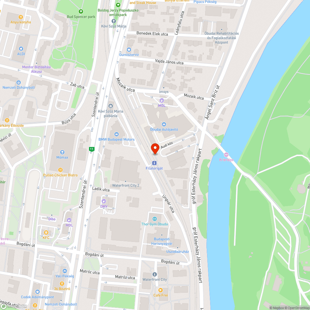 Jogszabályellenes bal oldalon kitett tábla bejelentés helye