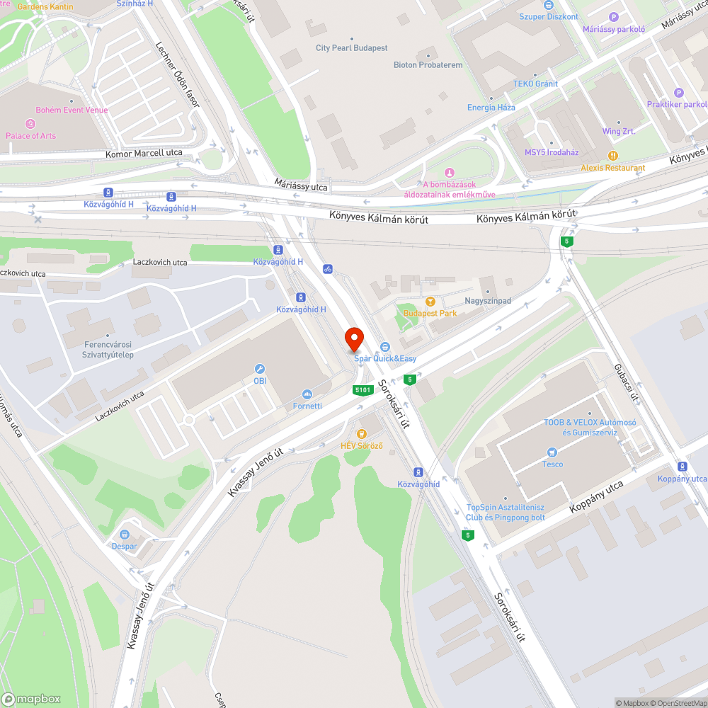 Kiégett lámpa bejelentés helye