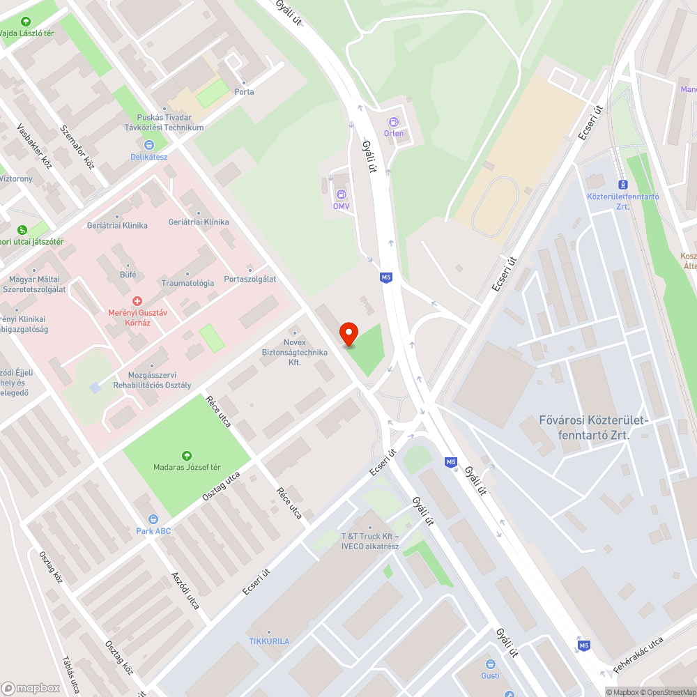 Forgalomból kivont teherautó bejelentés helye