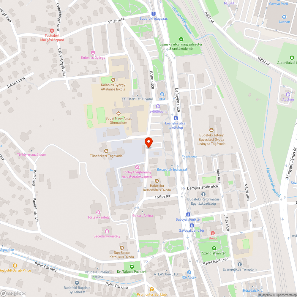 Anna utca parkolás bejelentés helye