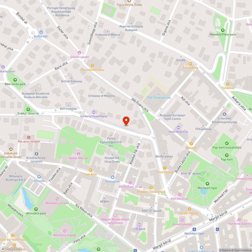 Omladozó korlát a támfalon bejelentés helye