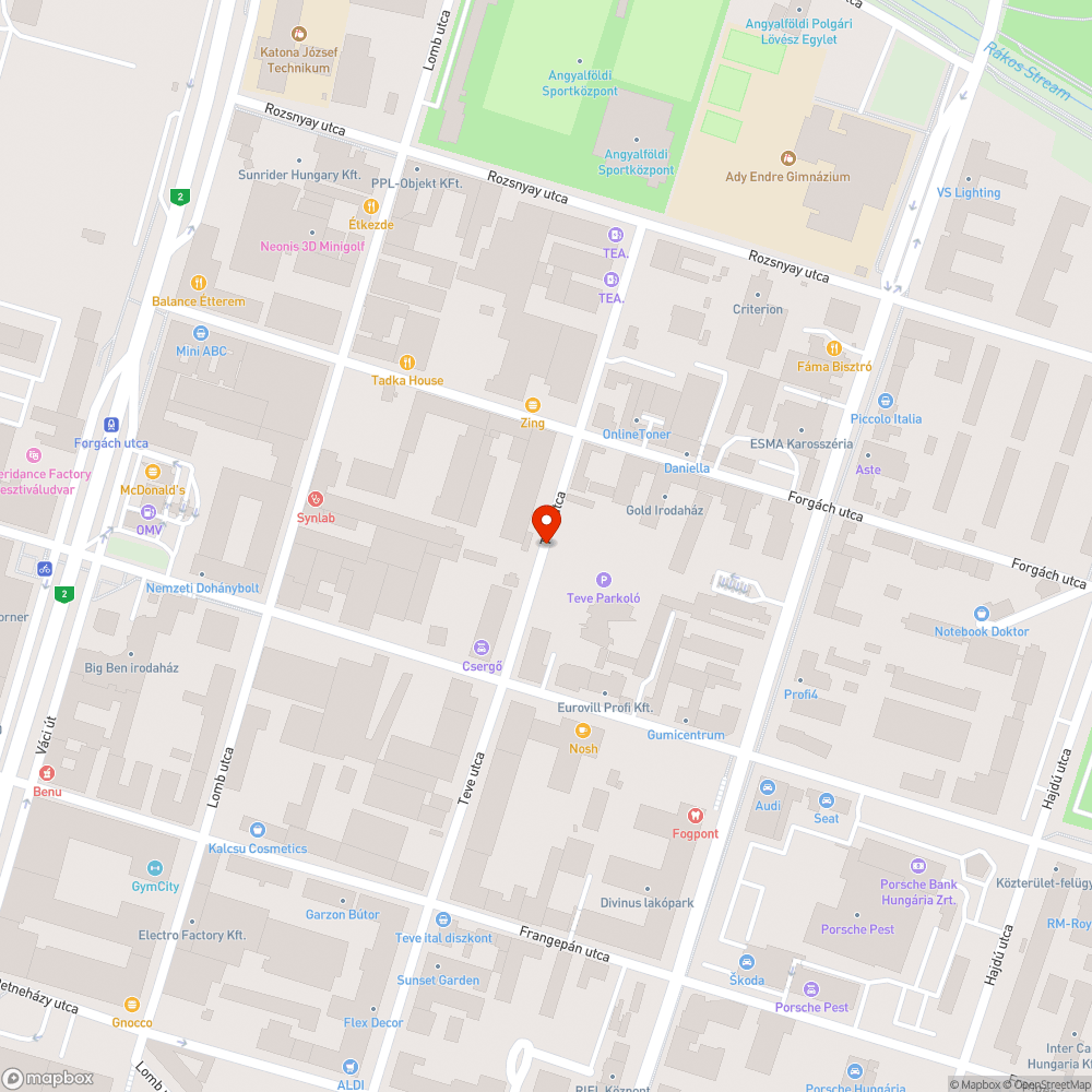 Kidobott gumiabroncs bejelentés helye