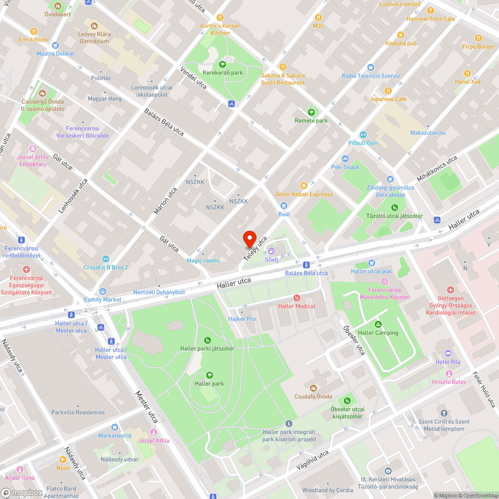 Járdából kiálló fedél bejelentés helye