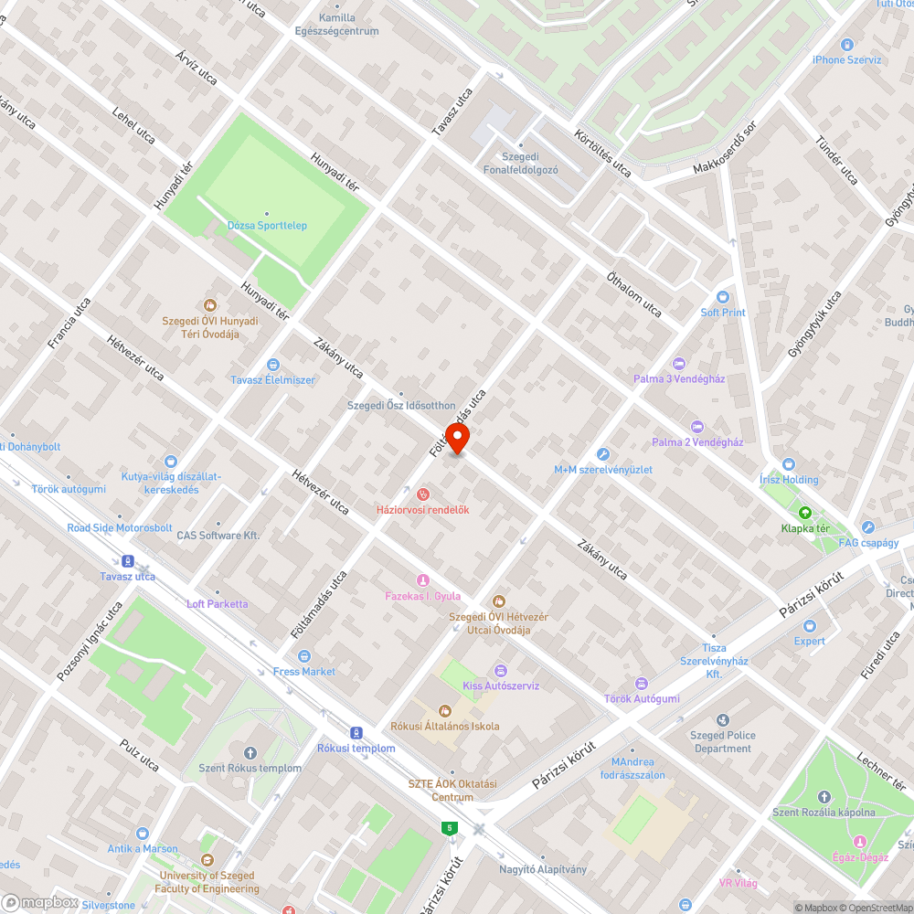 Eltűnt járda bejelentés helye