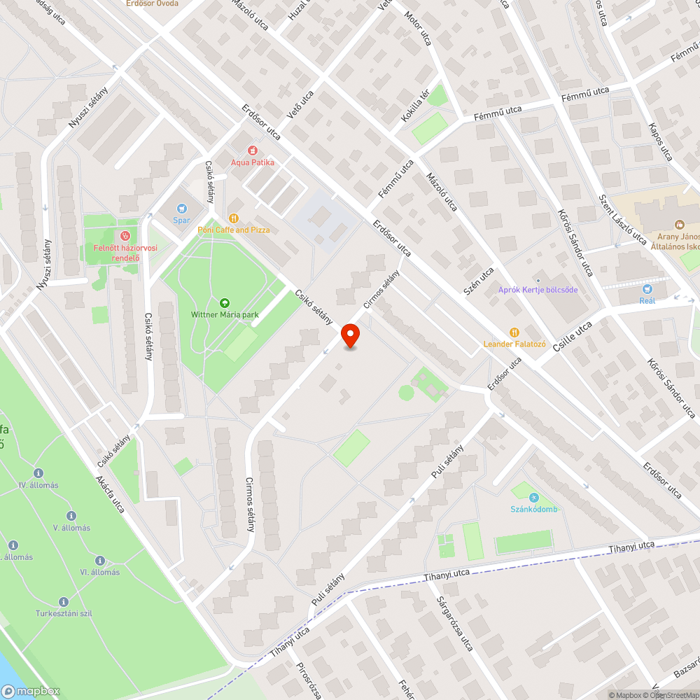 Csepel, Cirmos sétány 2. szemét bejelentés helye