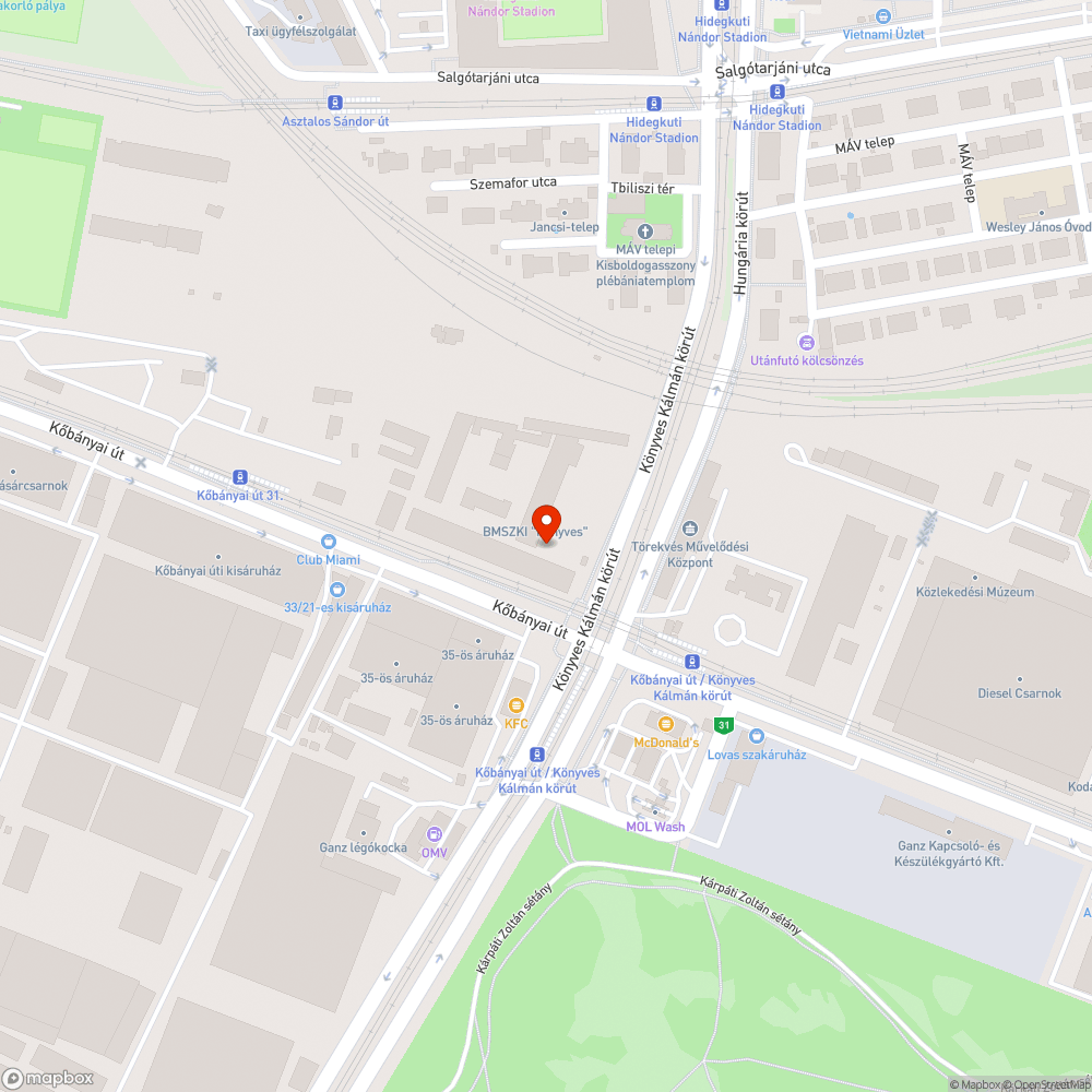 Állandó szemét a villamos pálya mellett bejelentés helye