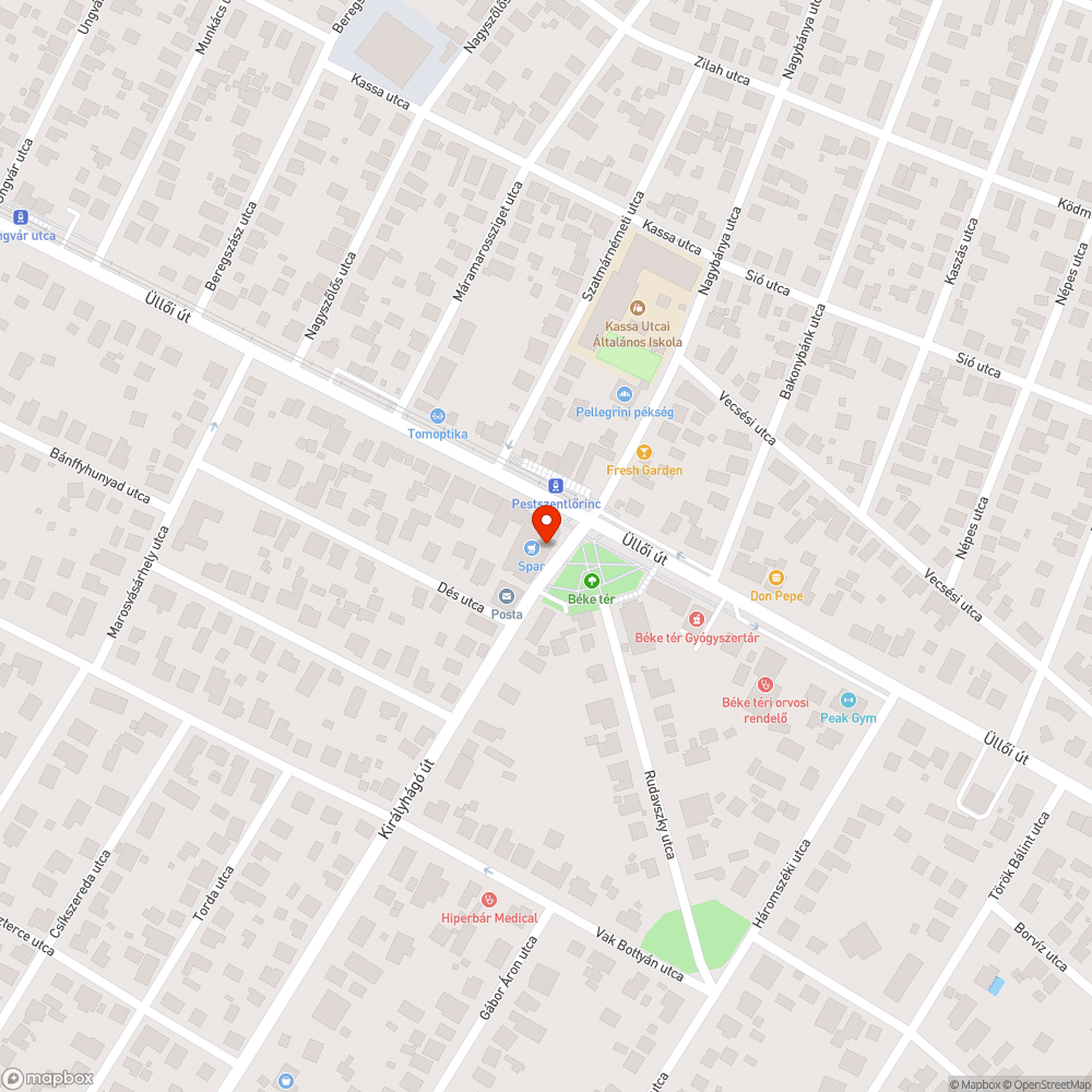 Megsüllyedt fedél bejelentés helye