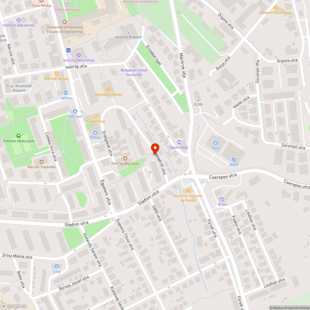 Szemét bejelentés helye