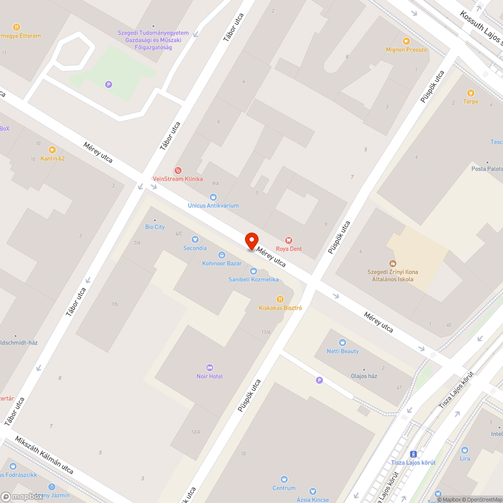 Táblacsonk - Mérey utca 6. bejelentés helye