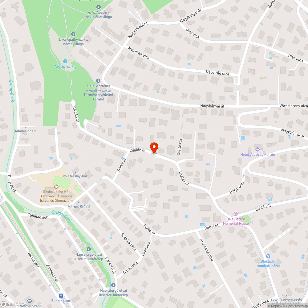 Elhagyott autó bejelentés helye