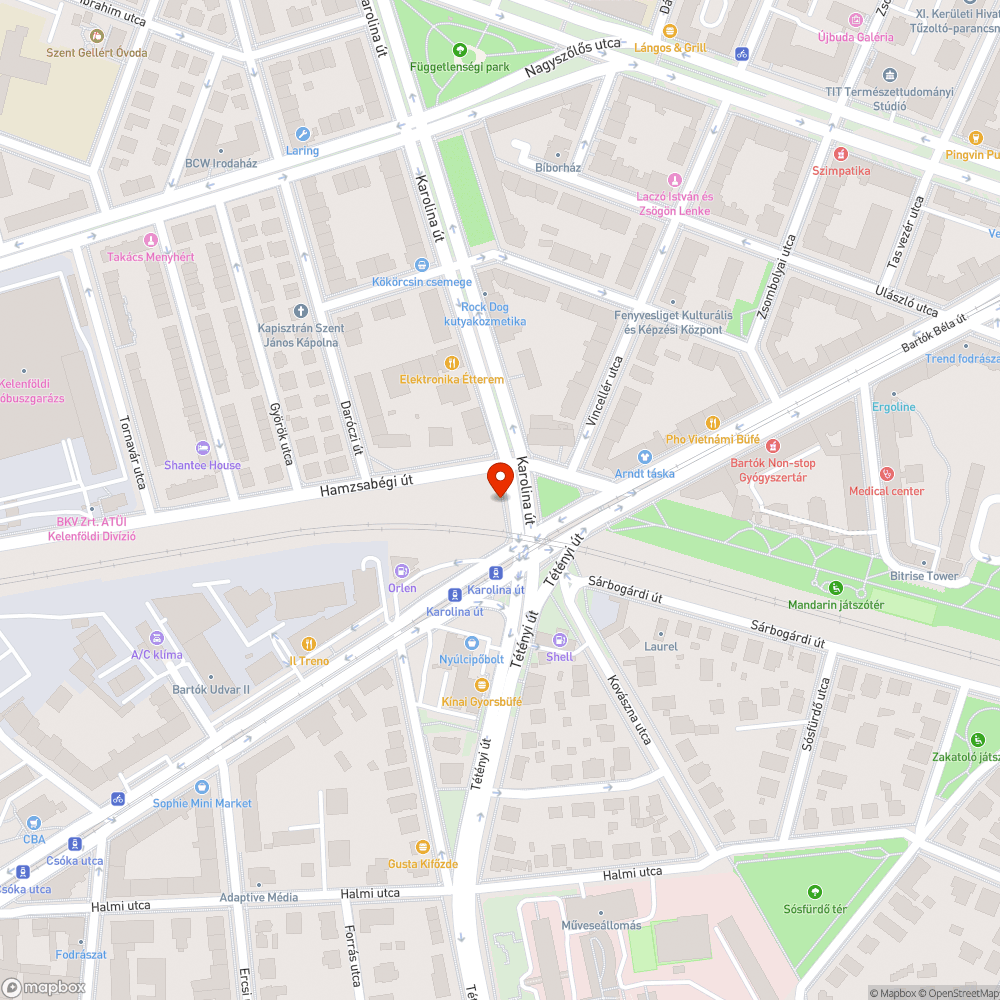 Elszórt hulladék a 11. kerületben bejelentés helye