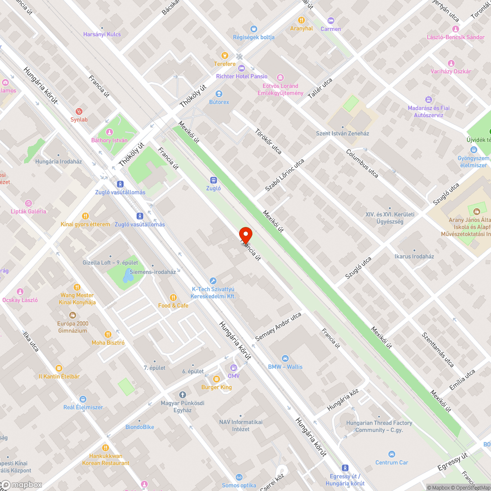 Életveszélyes vakolat bejelentés helye