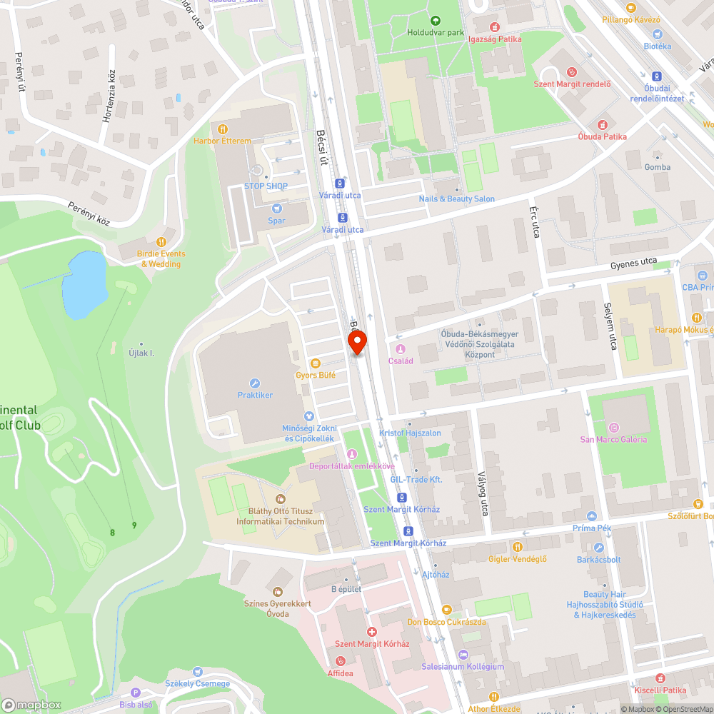 Lezuhantam, balesetveszélyes bejelentés helye