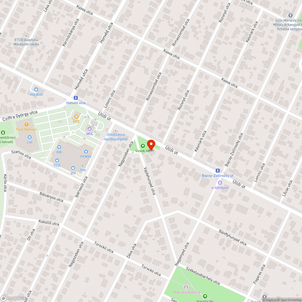 Megsüllyedt fedél bejelentés helye