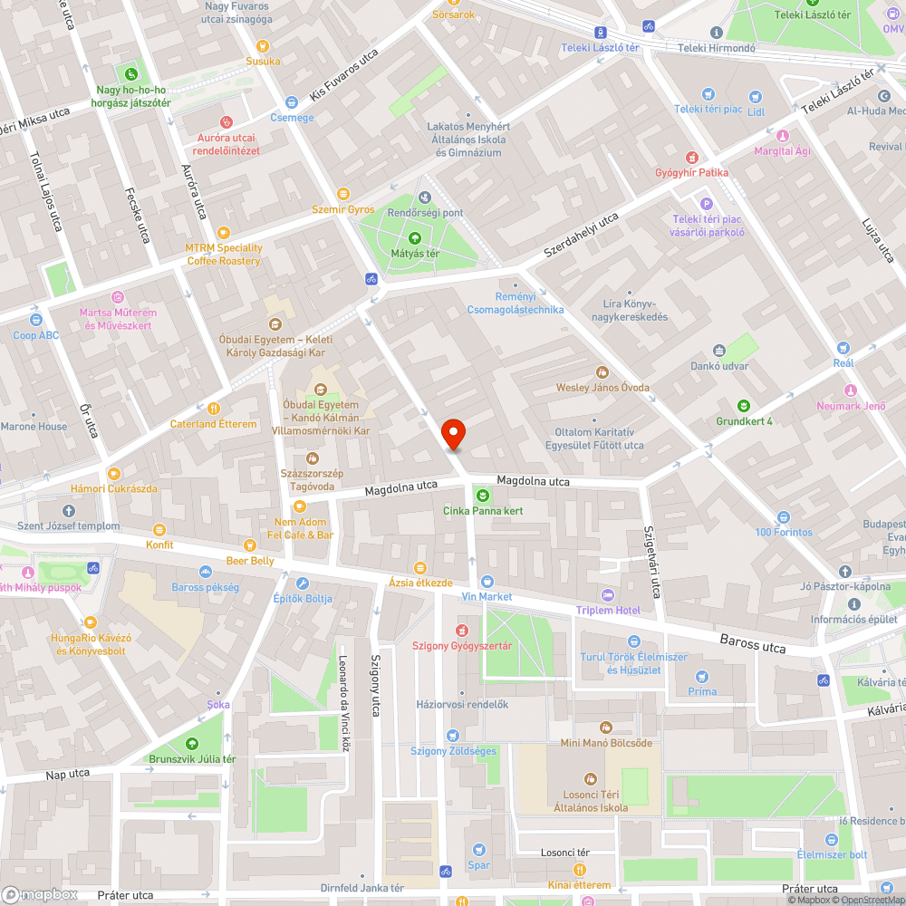 Közterületi szeméthegy bejelentés helye