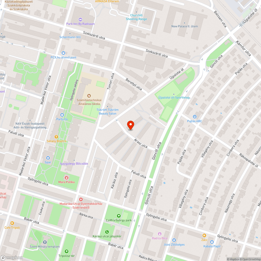 Galambok etetése bejelentés helye