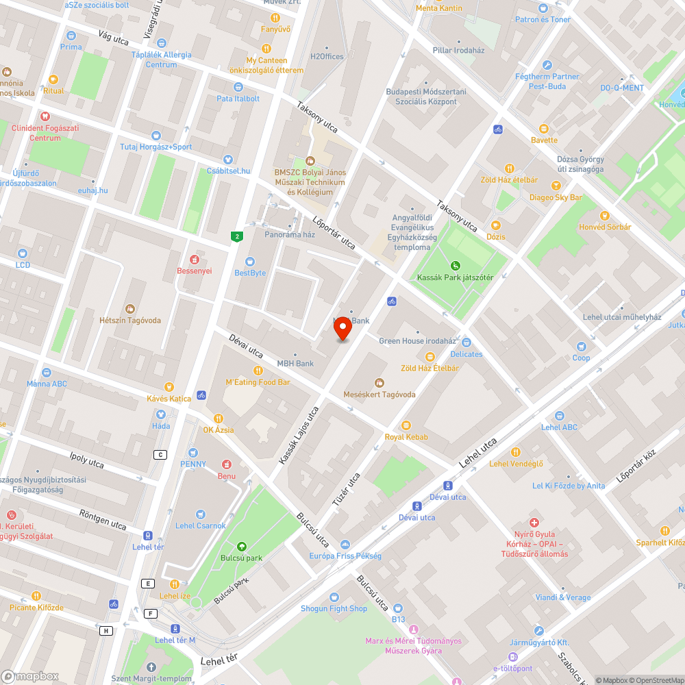 elfoglalt kerékpáros útvonal bejelentés helye