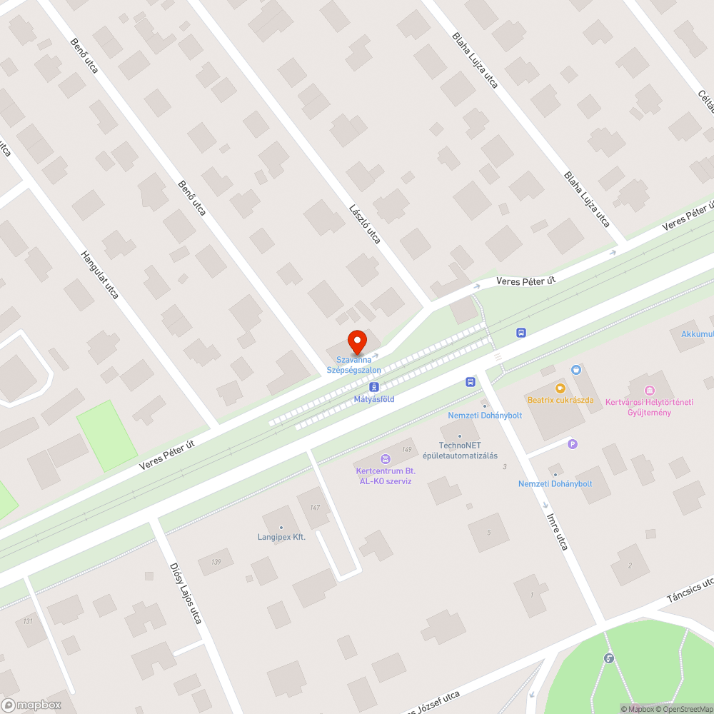 Kátyúk bejelentés helye