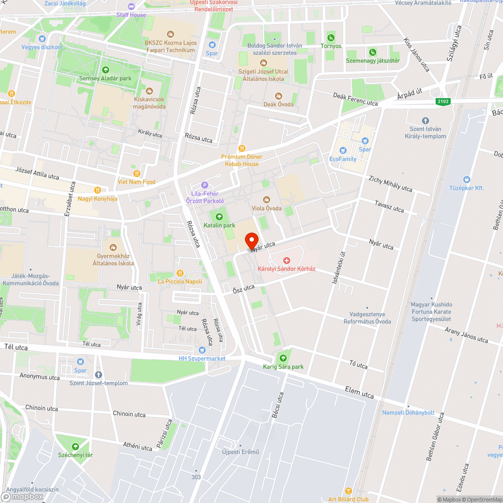 Suzuki Swift Nyár utca bejelentés helye