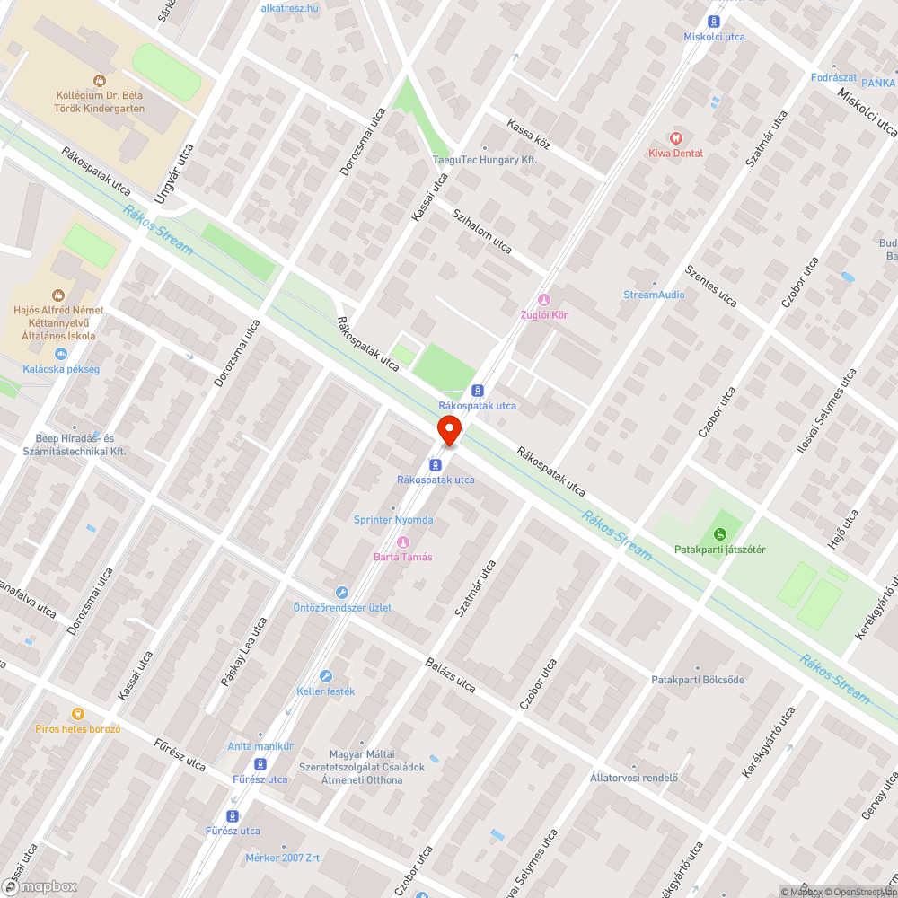 Hiányzó fényterelő bejelentés helye