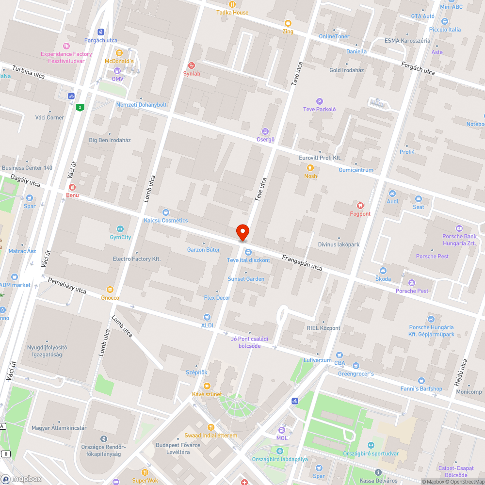 Halvány útburkolati jelek forgalmas kereszteződésben bejelentés helye