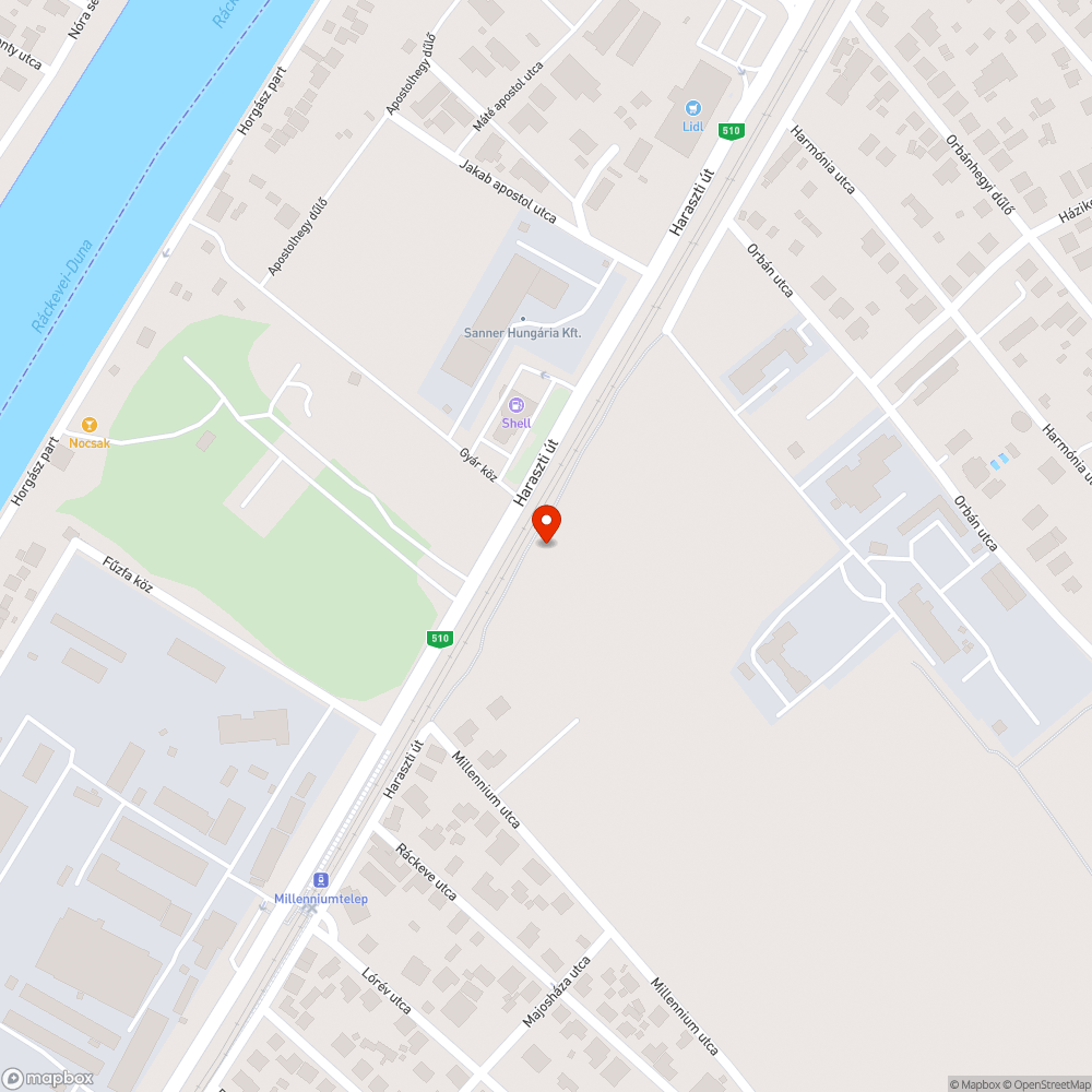 Út megnyitása kerékpárosok számára (Orbánhegy - Milleniumtelep) bejelentés helye