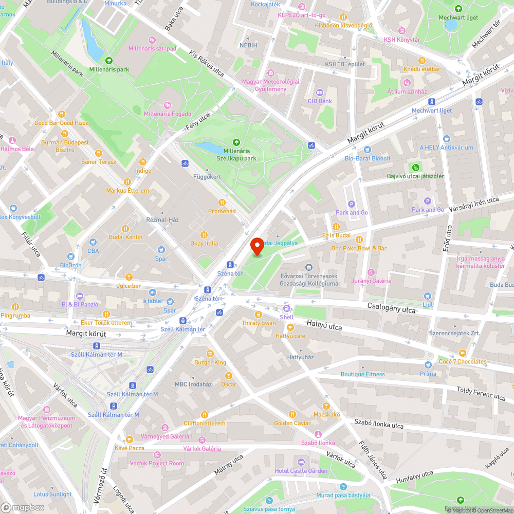 Széna tér bejelentés helye