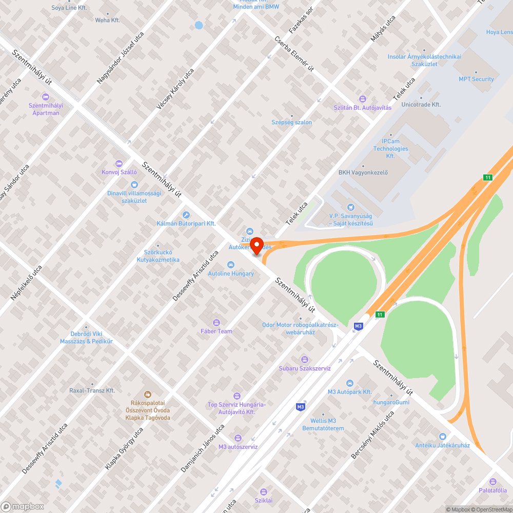 Elhagyott Mercedes bejelentés helye