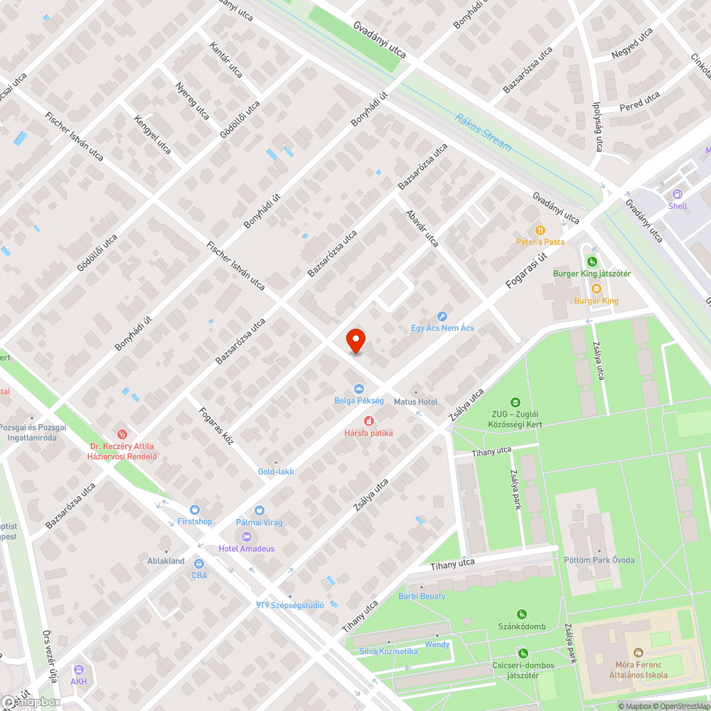 Elhagyott autók bejelentés helye