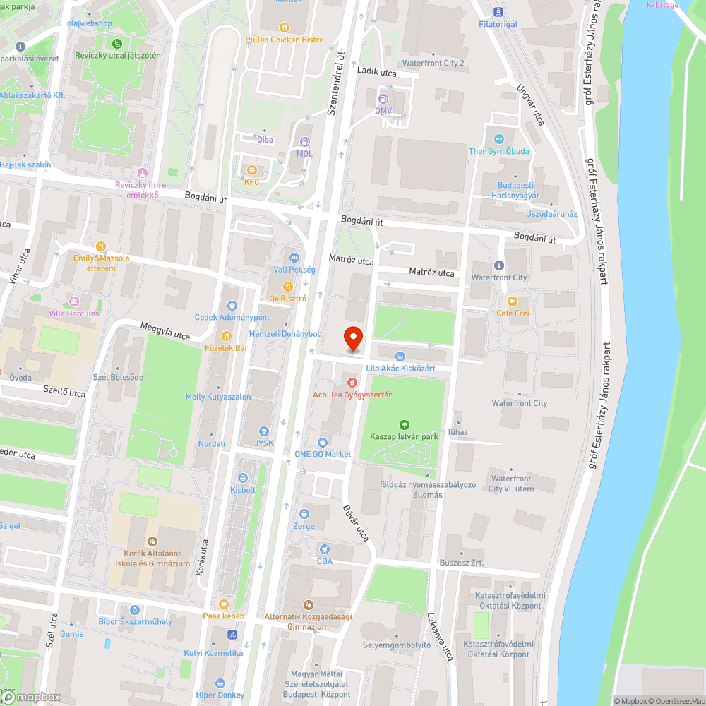 Kátyú bejelentés helye