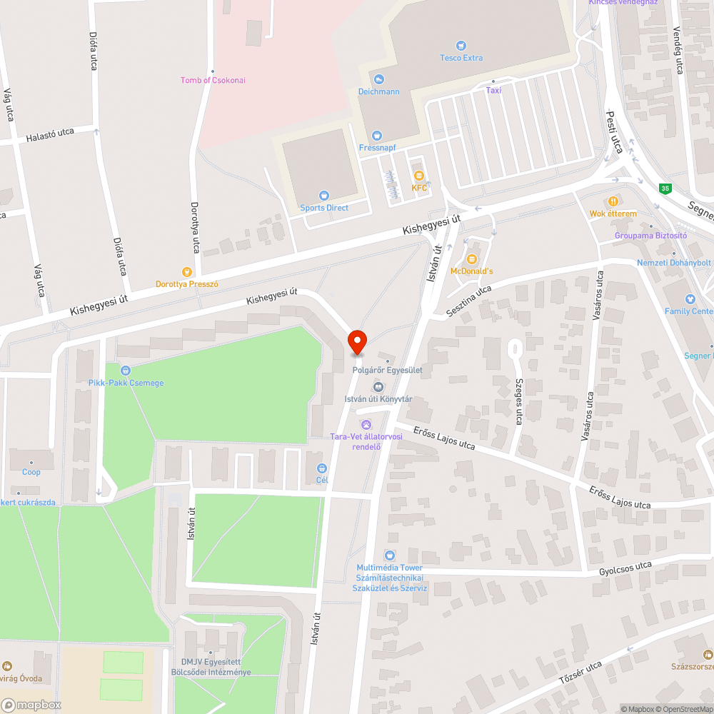 Eldugult csatornák bejelentés helye