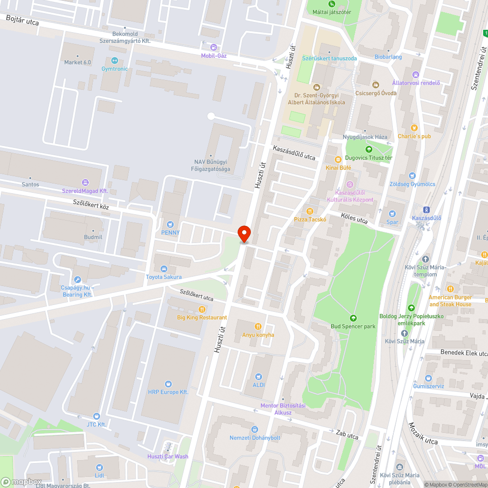 Beszakadó burkolat bejelentés helye