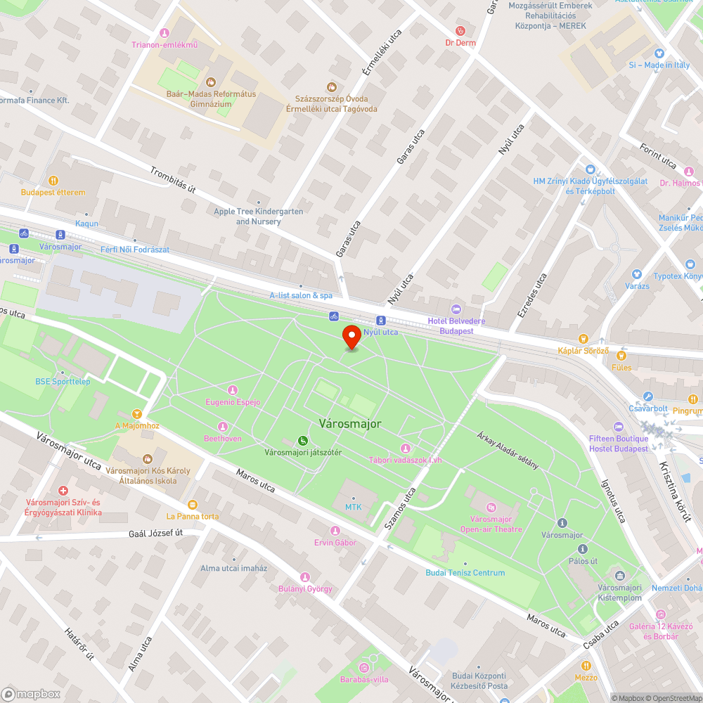 Városmajorban több lámpa is meghibásodott bejelentés helye