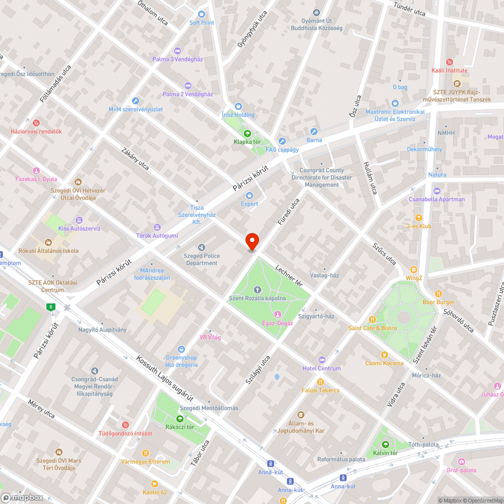 Kivágott fa - Lechner tér 8. bejelentés helye