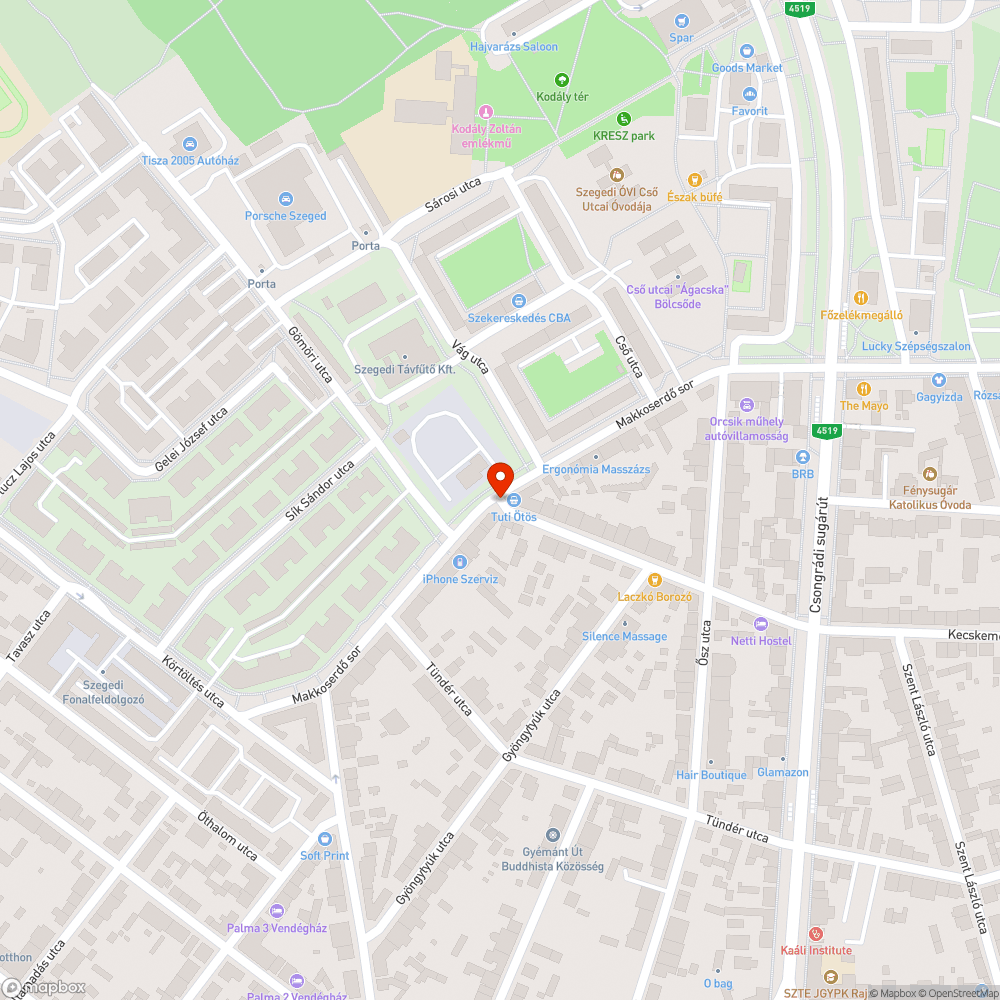 Félig leszakadt szemetes gyűjtőedény - Nádas utca és Makkos-erdő sor sarka bejelentés helye